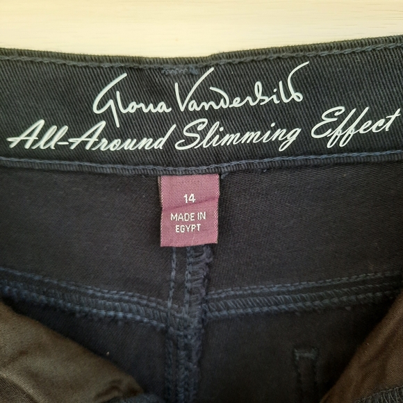 Gloria Vanderbilt Amanda All Around Slimming Effect Cropped Pants Size 14 - Picture 10 of 13